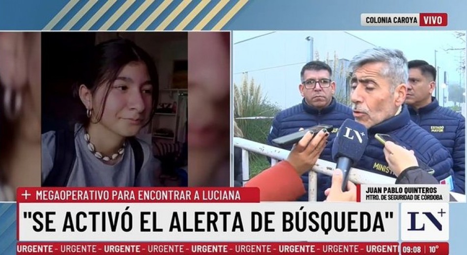 Encontraron a Luciana, la chica de 15 años que estaba desaparecida en Córdoba