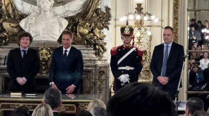 Ante varios gobernadores, Diego Santilli juró como nuevo Jefe de Gabinete