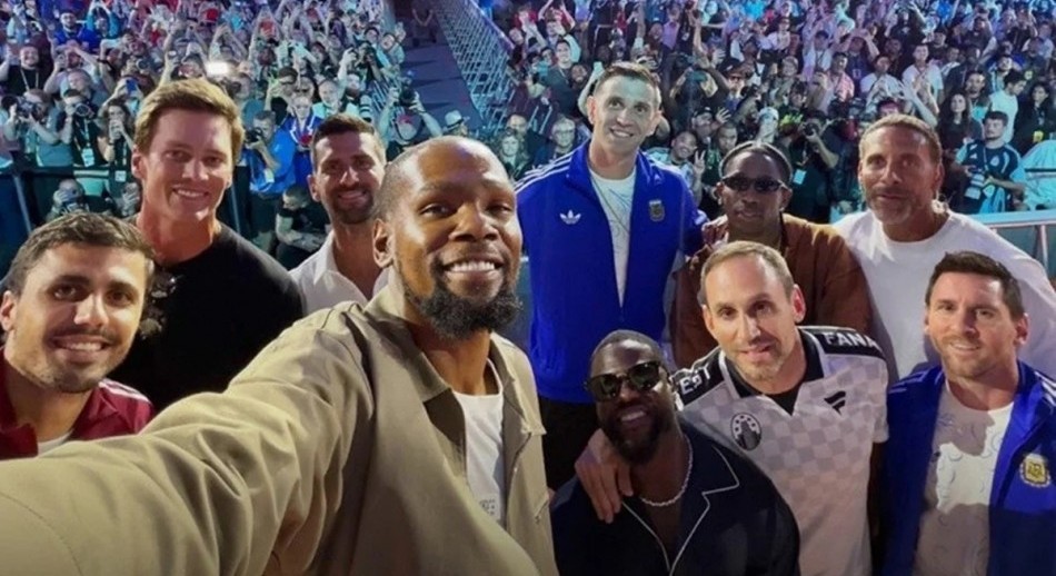 Djokovic, Messi, Brady, Durant, Rodri, Dibu y Ferdinand: la selfie del Mundial 2026