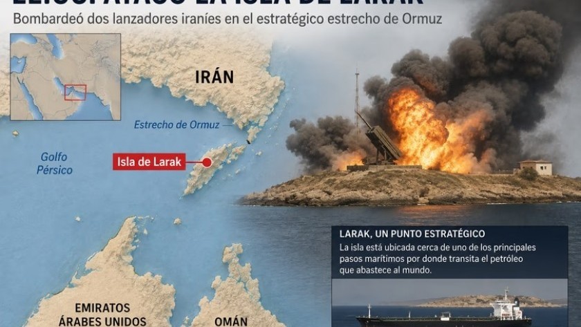 Tensión en el estrecho de Ormuz: Estados Unidos bombardeó lanzadores iraníes en Larak